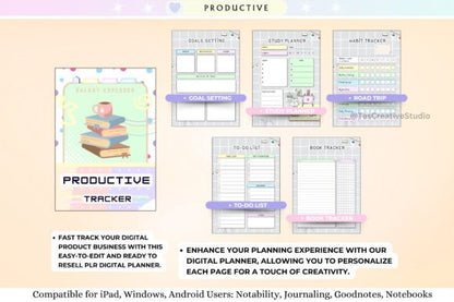 Minimalist PLR Digital Planner - Canva