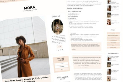 Mora - Feminine Wordpress Blogging Theme