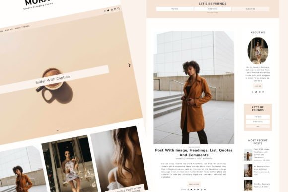 Mora - Feminine Wordpress Blogging Theme