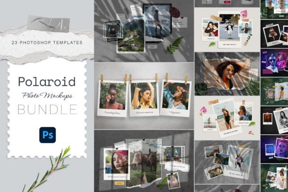 Polaroid Photo Templates Big Set