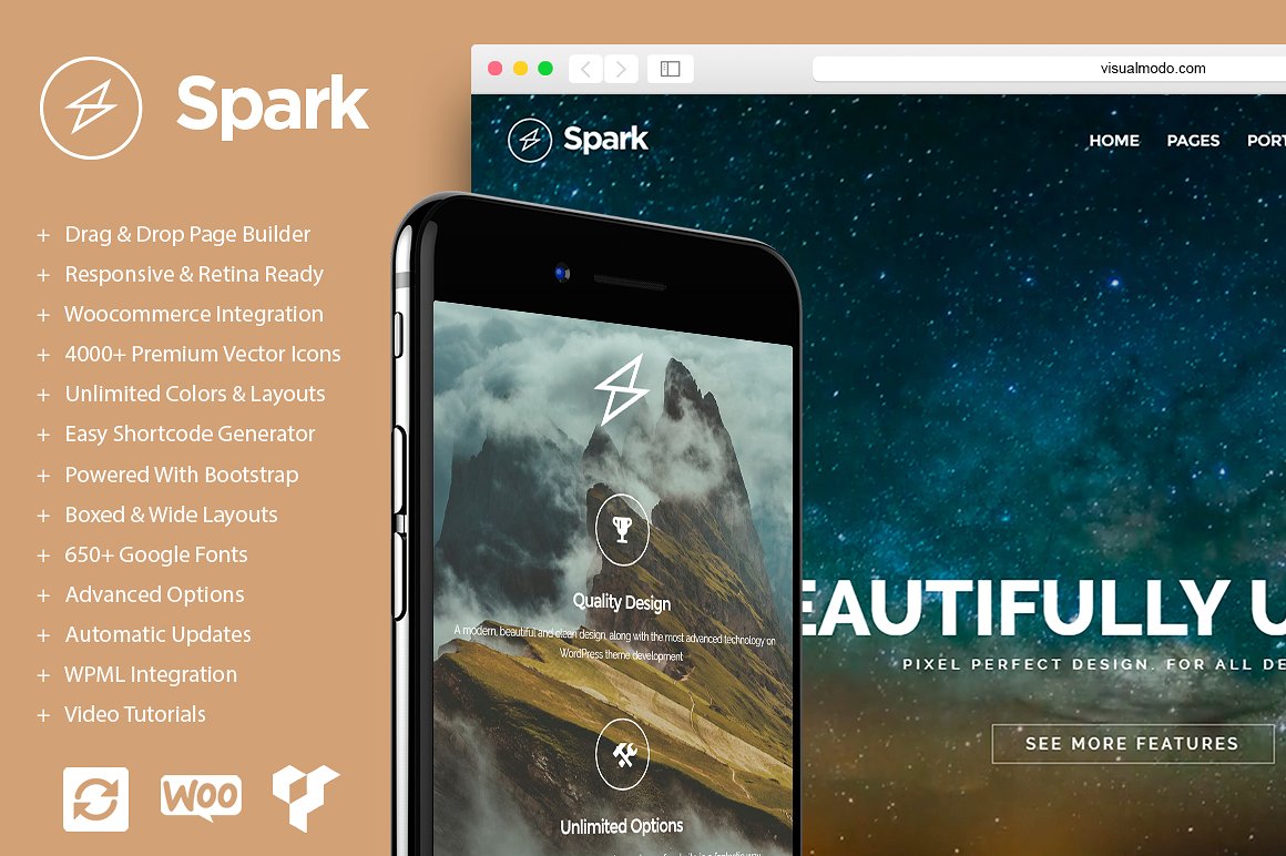 Spark Drag & Drop WordPress Theme