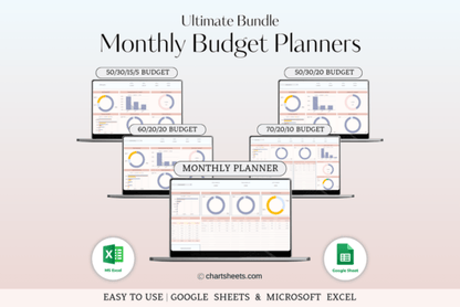 Monthly Budget Spreadsheets Templates