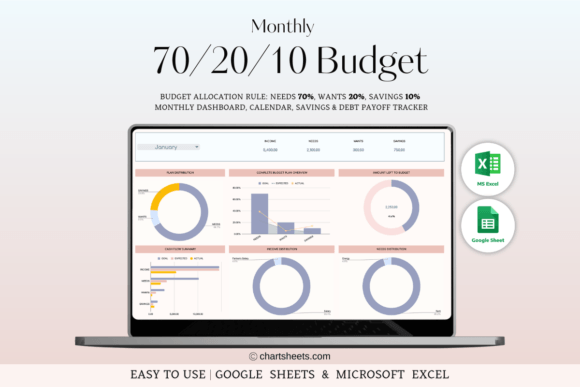 Monthly Budget Spreadsheets Templates