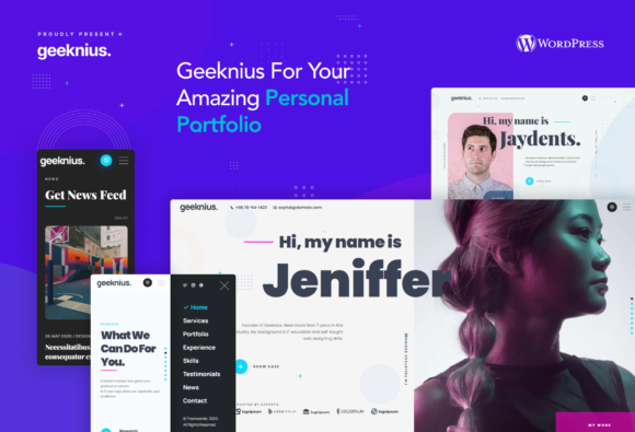 Geeknius - Creative Portfolio WordPress