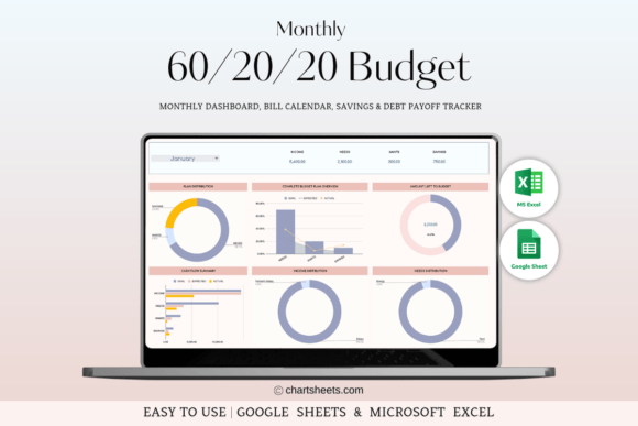 Monthly Budget Spreadsheets Templates